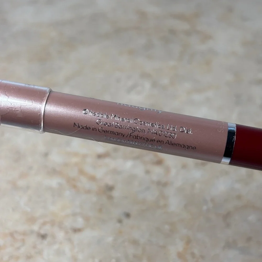 Jane Iredale PlayOn Lip Crayon 0.1oz Naughty Deep Brick‎ Red Mineral Lipstick
